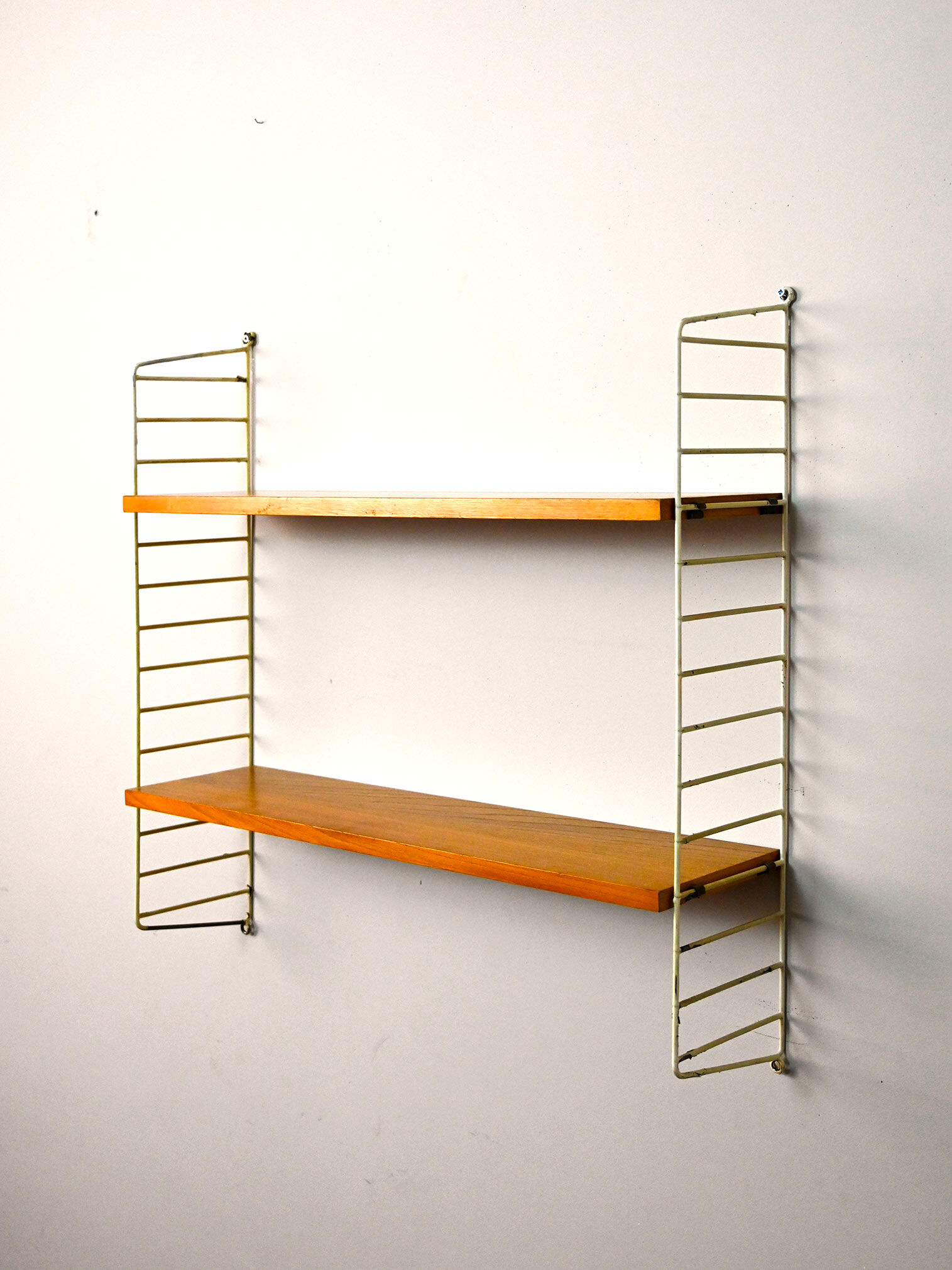 Vintage wall shelf with two shelves