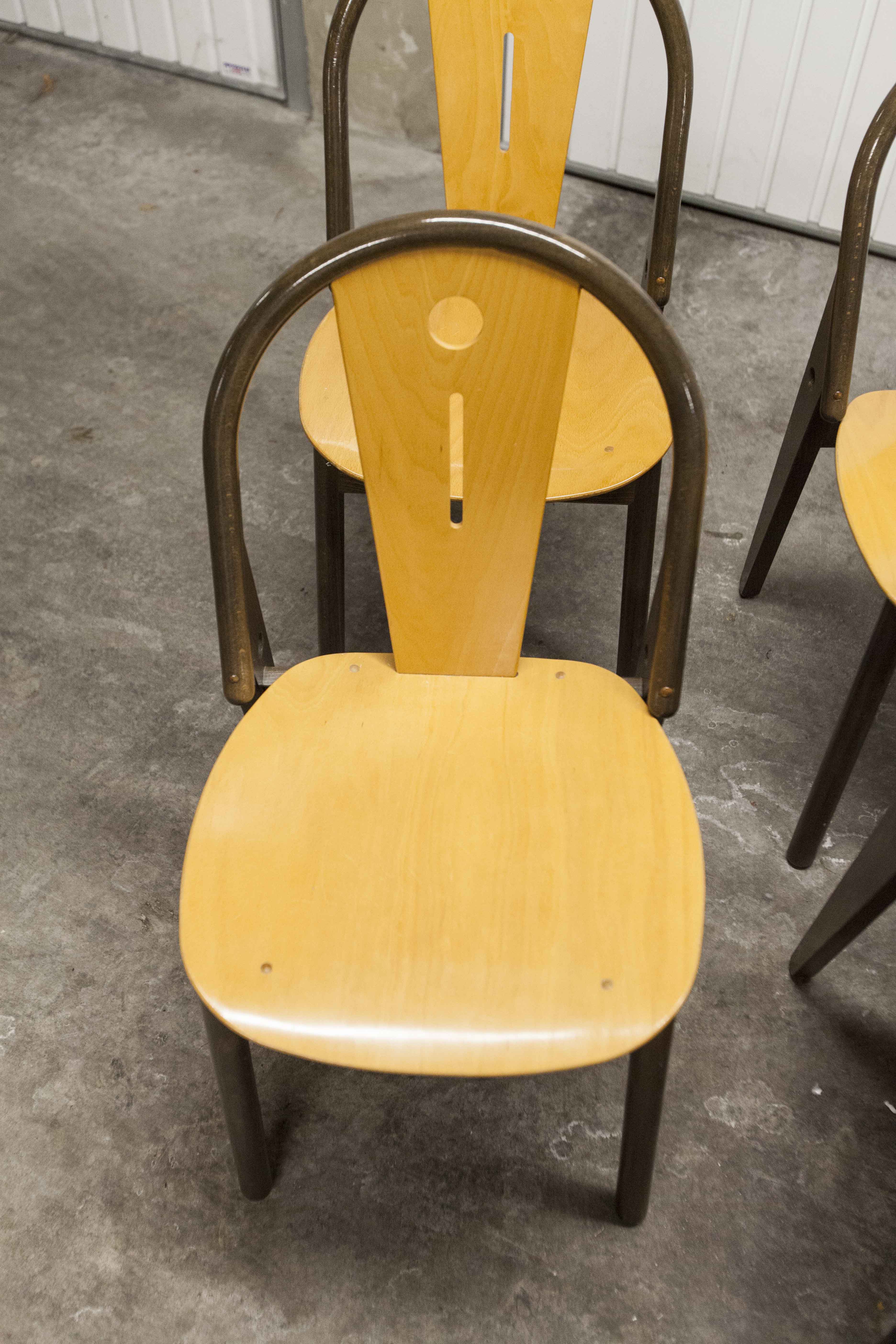 6 Baumann "transit" chairs 1990s