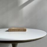 Travertine soap dish / pocket emptier, Italy 1970