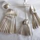 Orbrille JB silver metal cutlery set 37 pieces