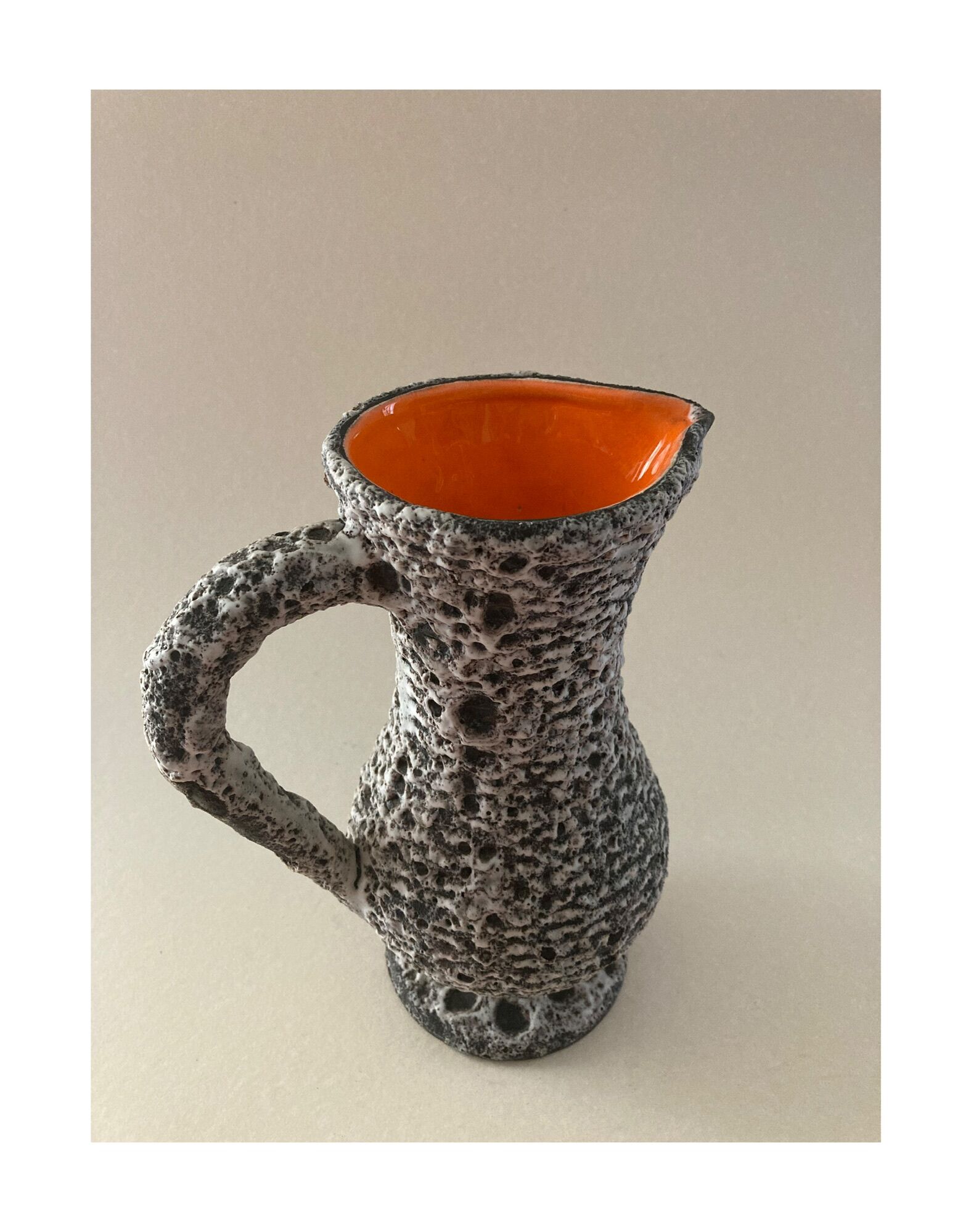 Ceramic pitcher fat lava