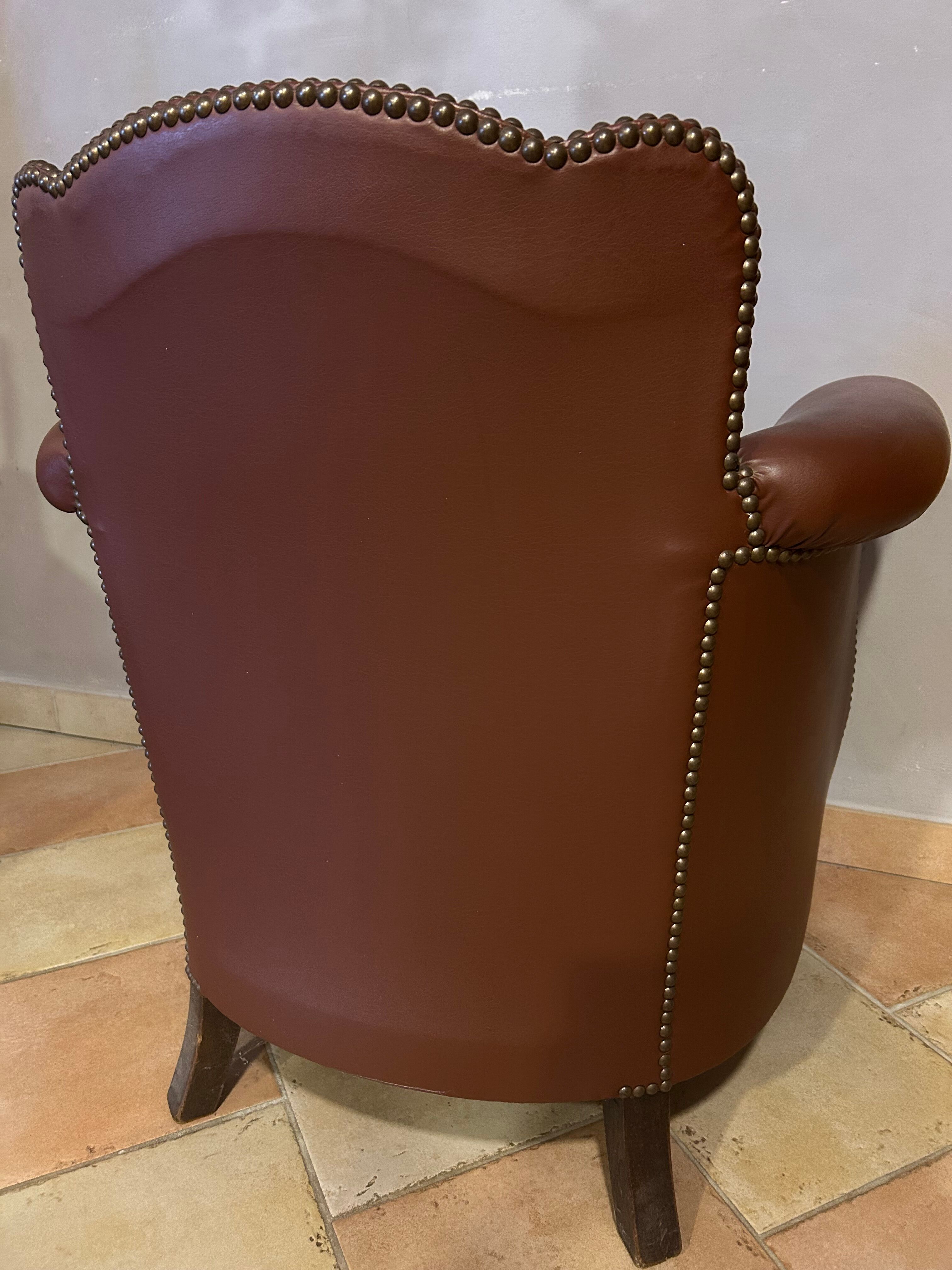 Leather armchair