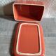 Terracotta ceramic butter dish