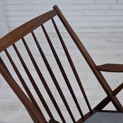 1960s, Danish rocking chair by Frank Reenskaug, model 182, sheepskin.