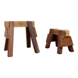 Pair of antique trestles