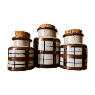3 pots scandinaves en céramique