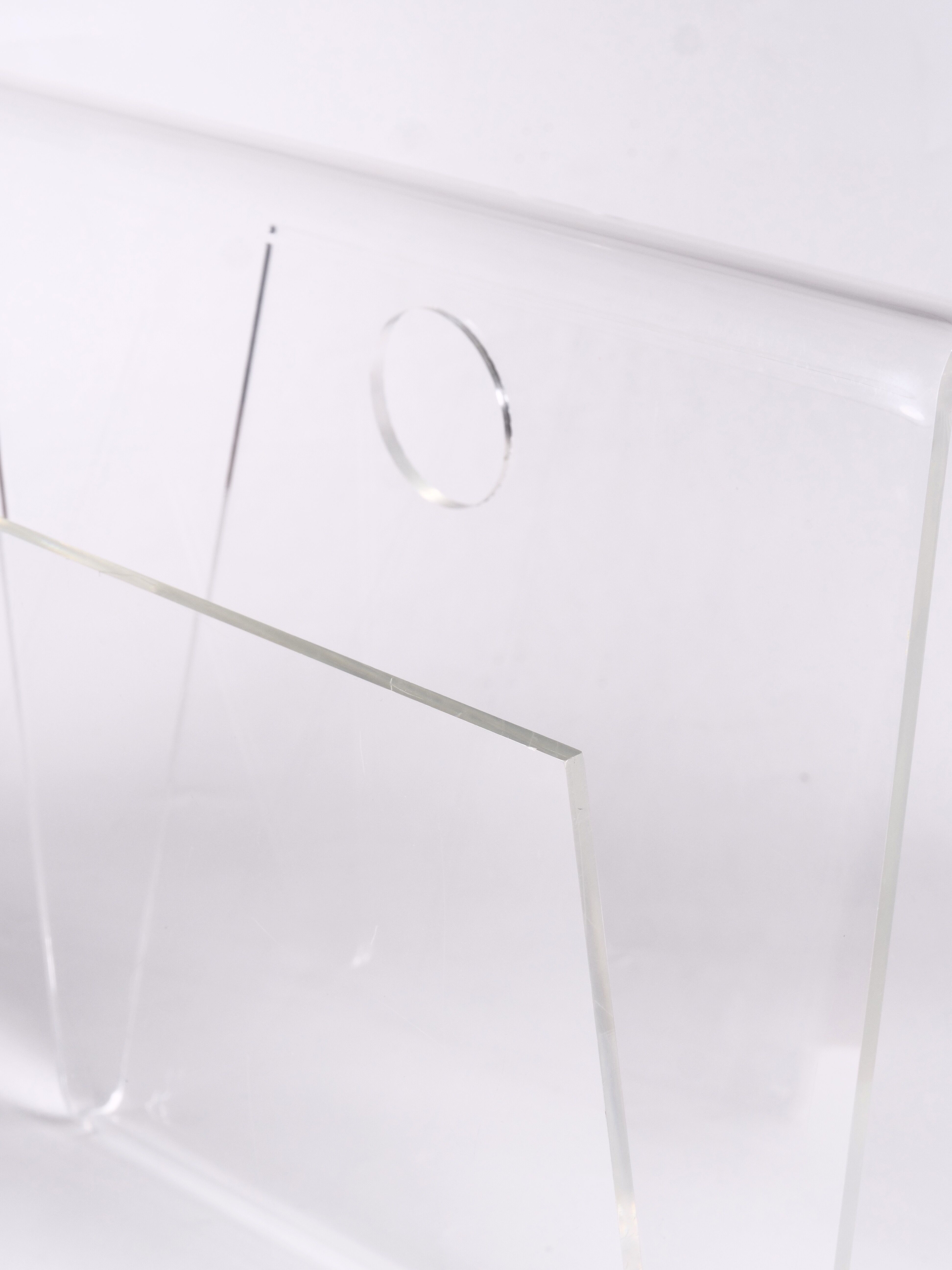 transparent plexiglass review door 1970