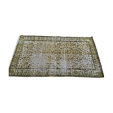 Tapis artisanal turque jaune