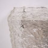 Brutalist ceiling light “Ice Glass”