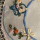 old round placemat 30cm embroidery / handmade lace