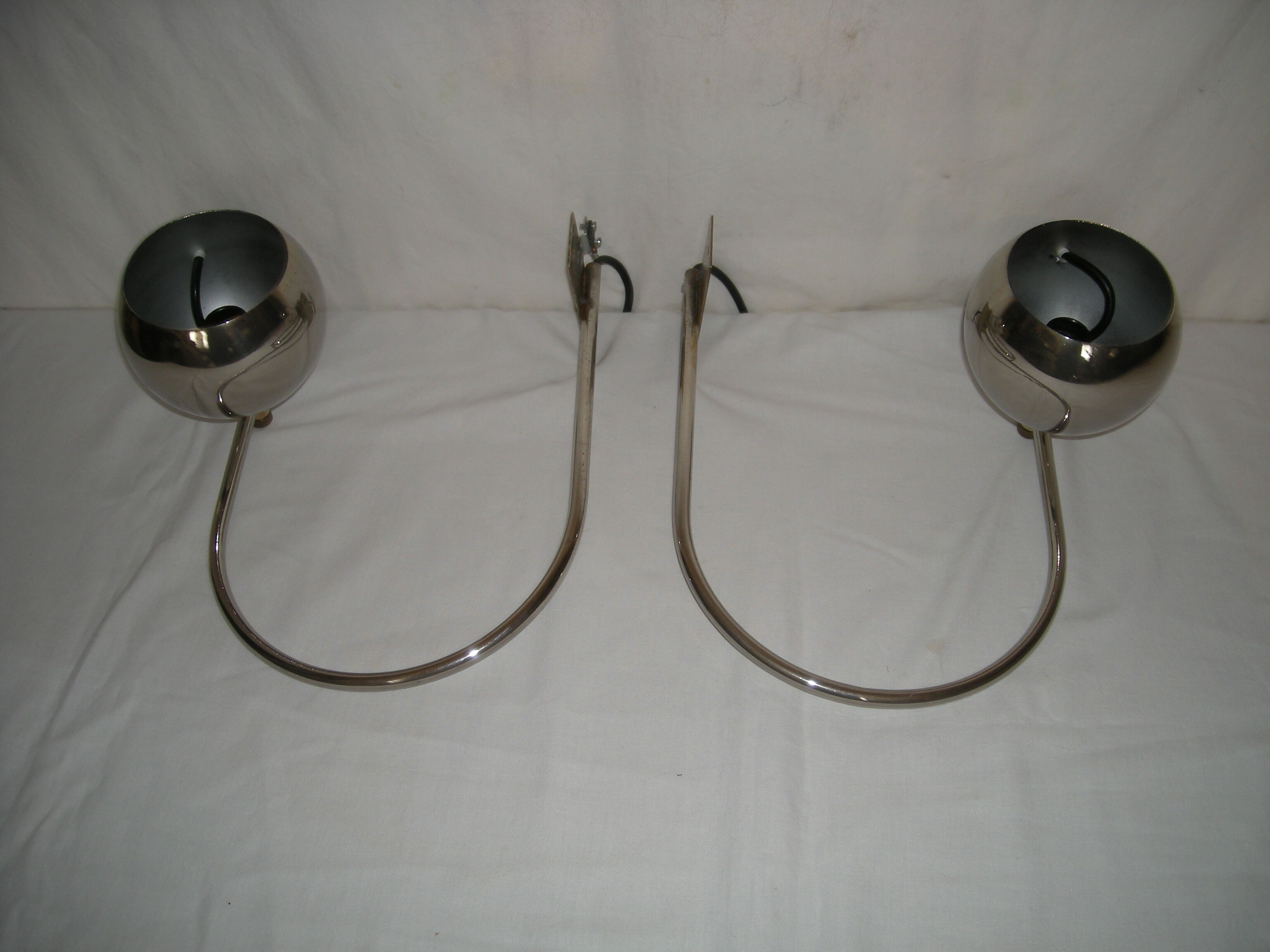 Paire d' appliques eye ball arco des années 70