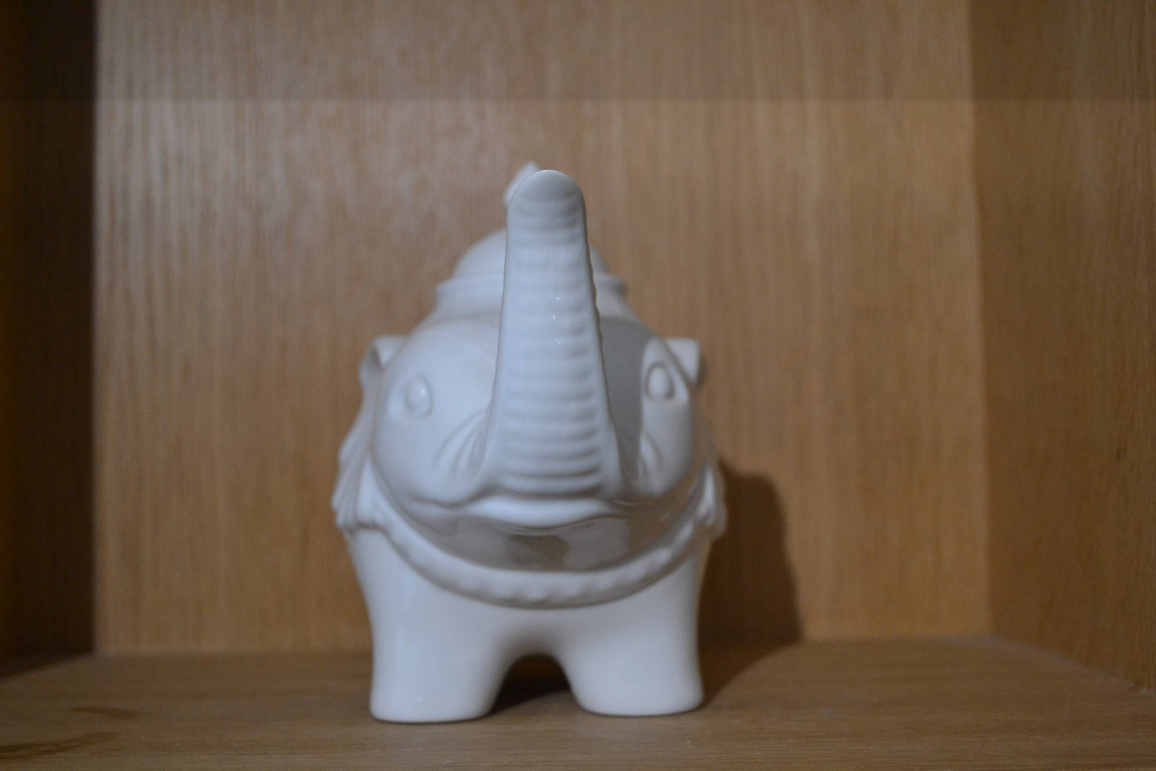 White elephant teapot