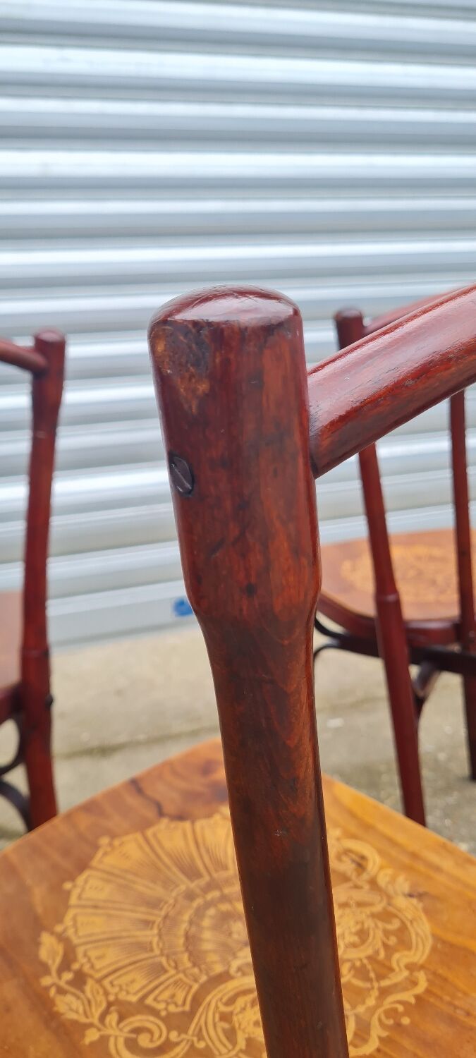 Set of 6 Fischel and EV bistro chairs