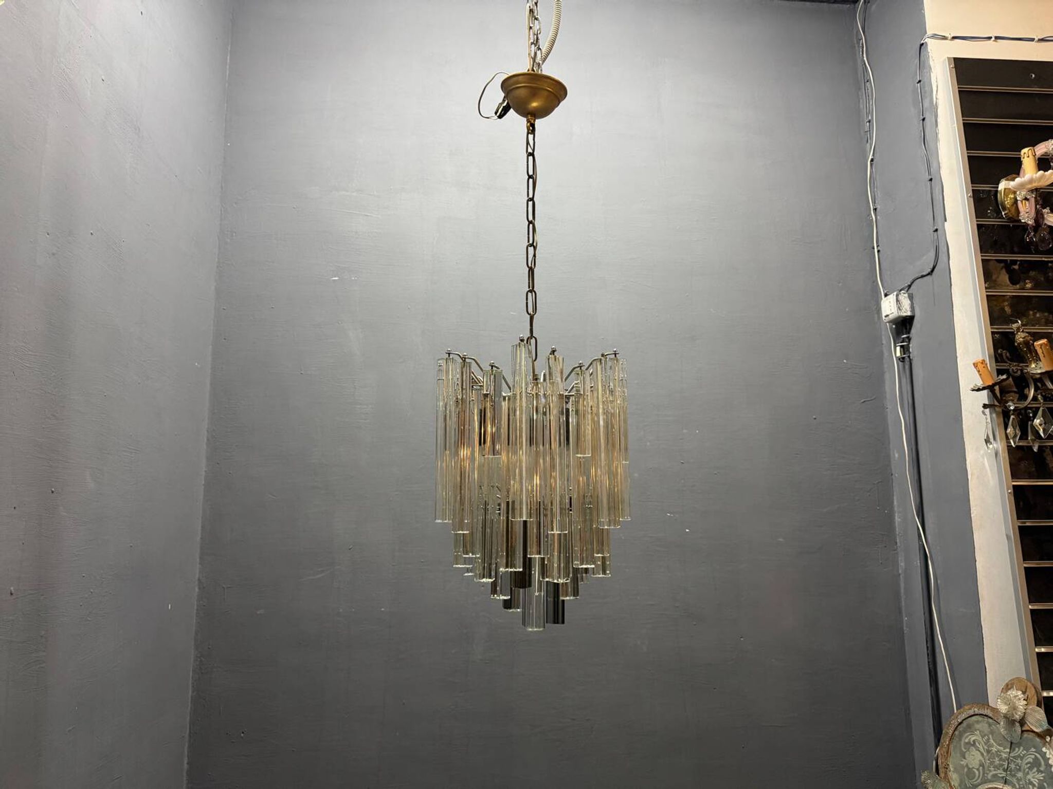 Murano Trilobi Chandelier 1970’s 