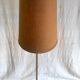 Lampadaire / liseuse tripode en métal doré - années 60
