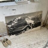 Photo on wood chalet 60s