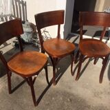 Set of 3 baumann bistro chairs