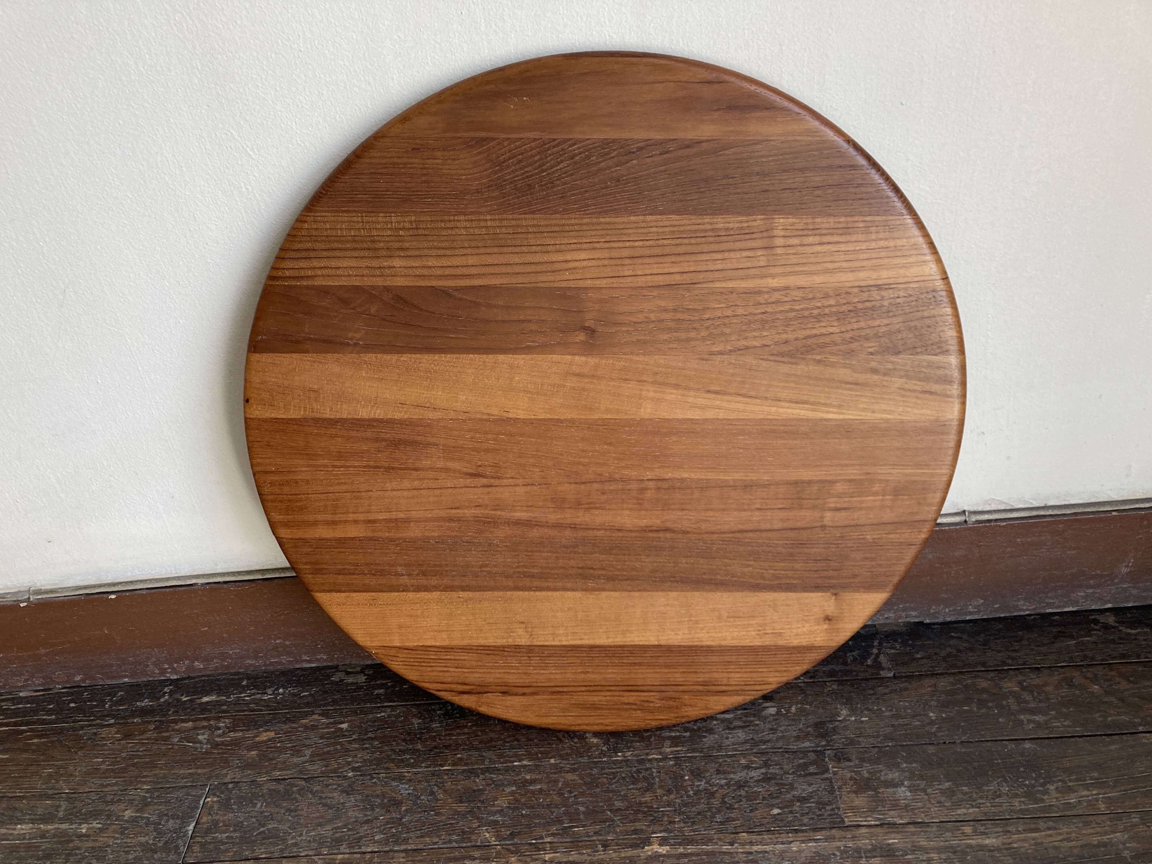 Scandinavian rotating plateau XXXL in teak Dismeg Denmark 1960