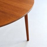 France & Son round dining table in teak Cado Denmark 1960