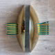 Vintage half-moon wall lights