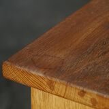 Henning Kjærnulf, mid-century Danish brutalist enfilade in oak, 1960s.