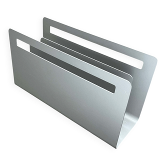 Minimalist aluminium magazine rack by Norman Foster for Helit, Germany, 1990s.