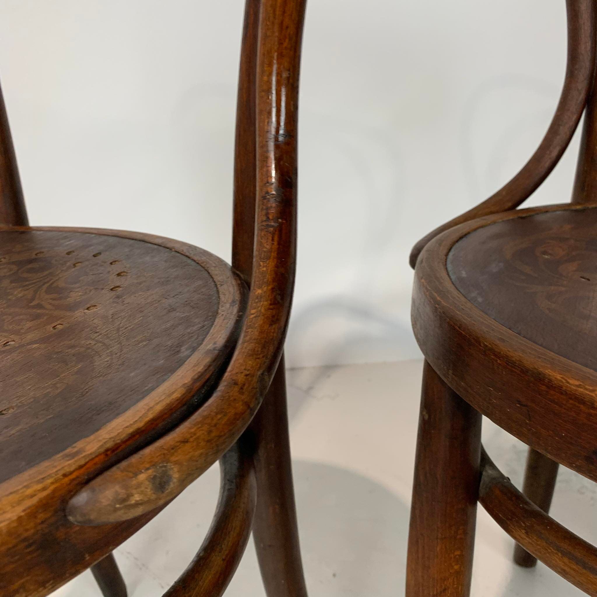 Paire de chaises bistrot n°55 J&J Kohn