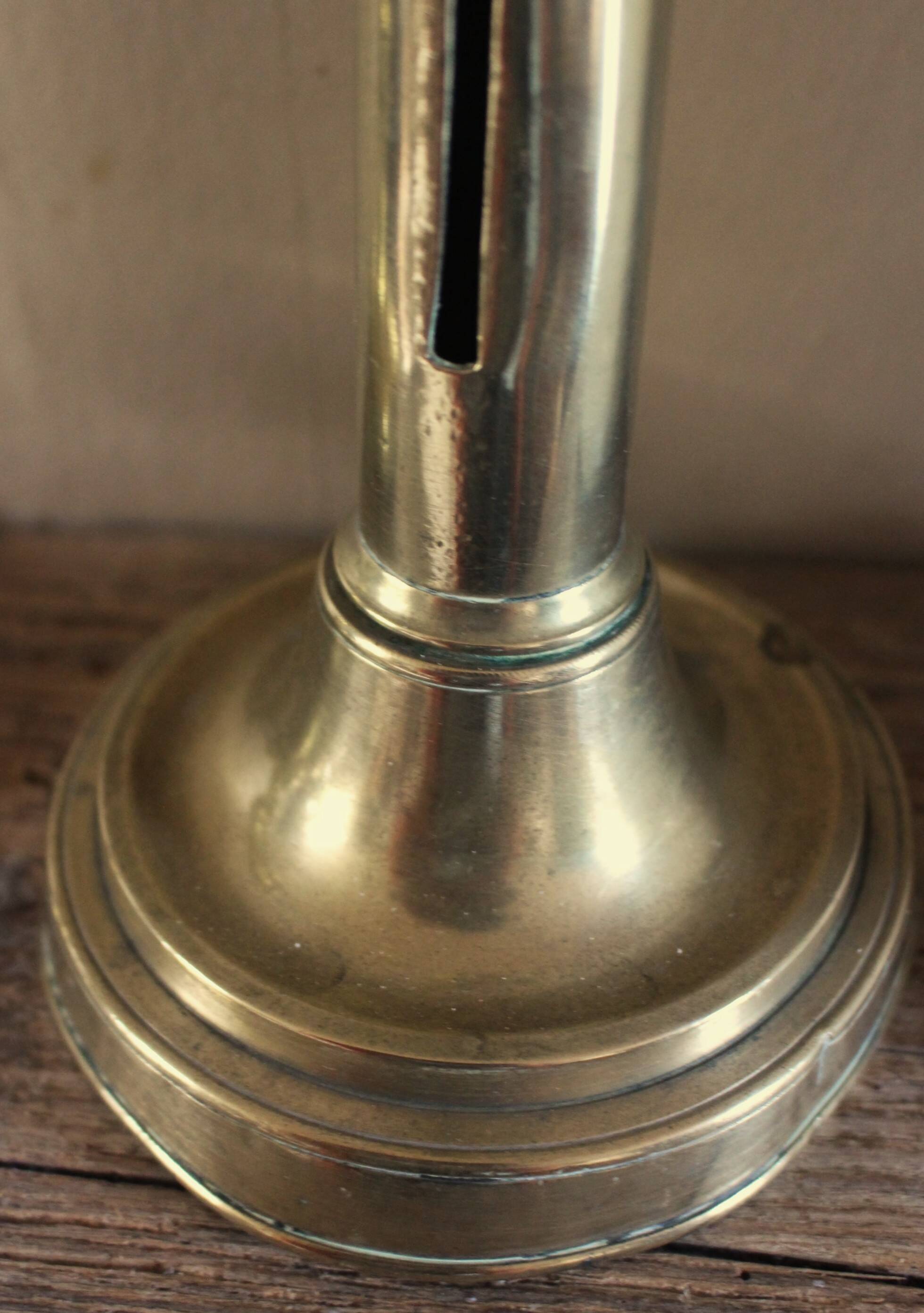 Brass candlestick push torch