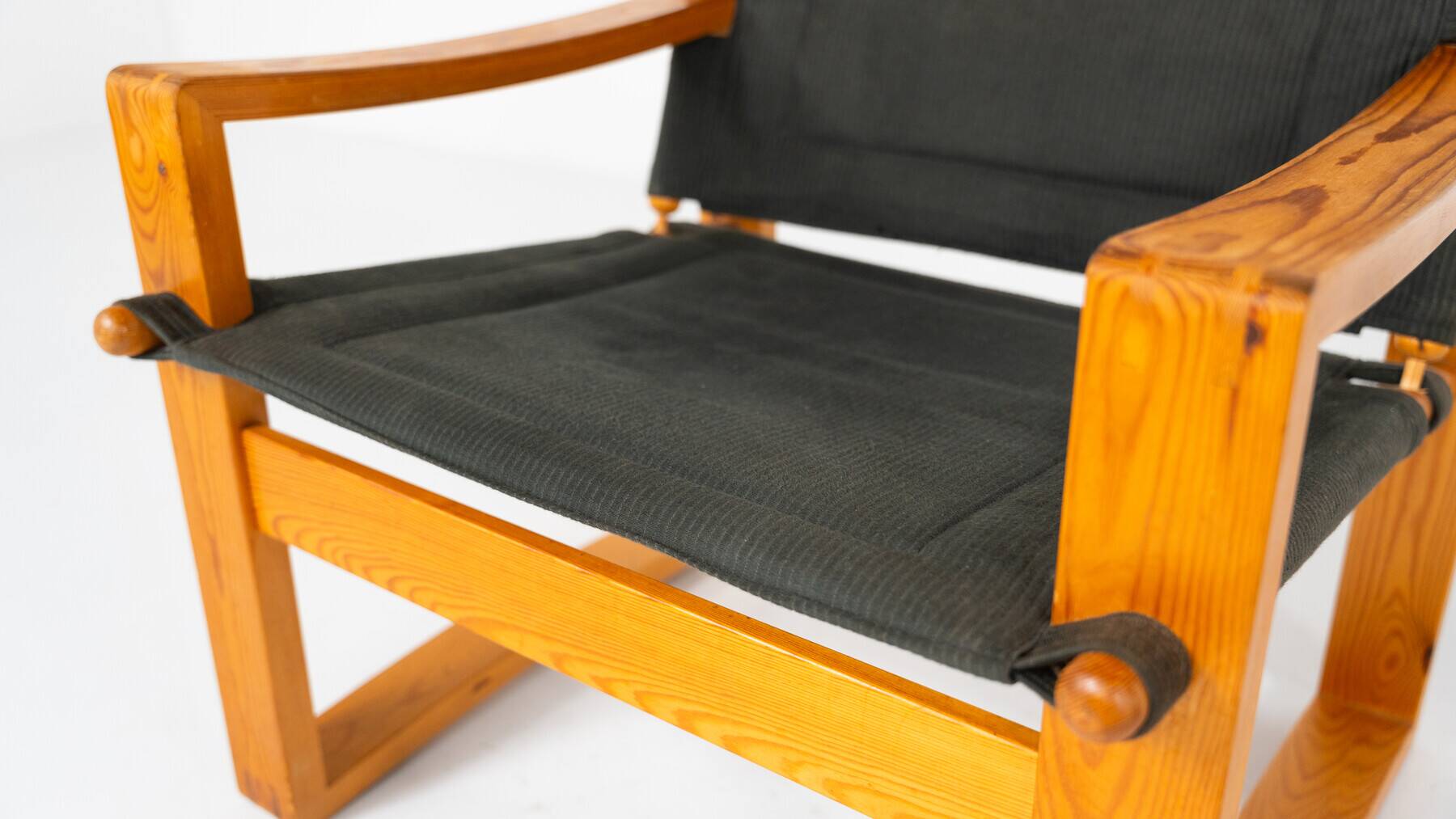Mid-Century Modern Pair of 'Safari' Armchairs by Børge Jensen for Bernstorffsminde Møbelfabrik, Denm