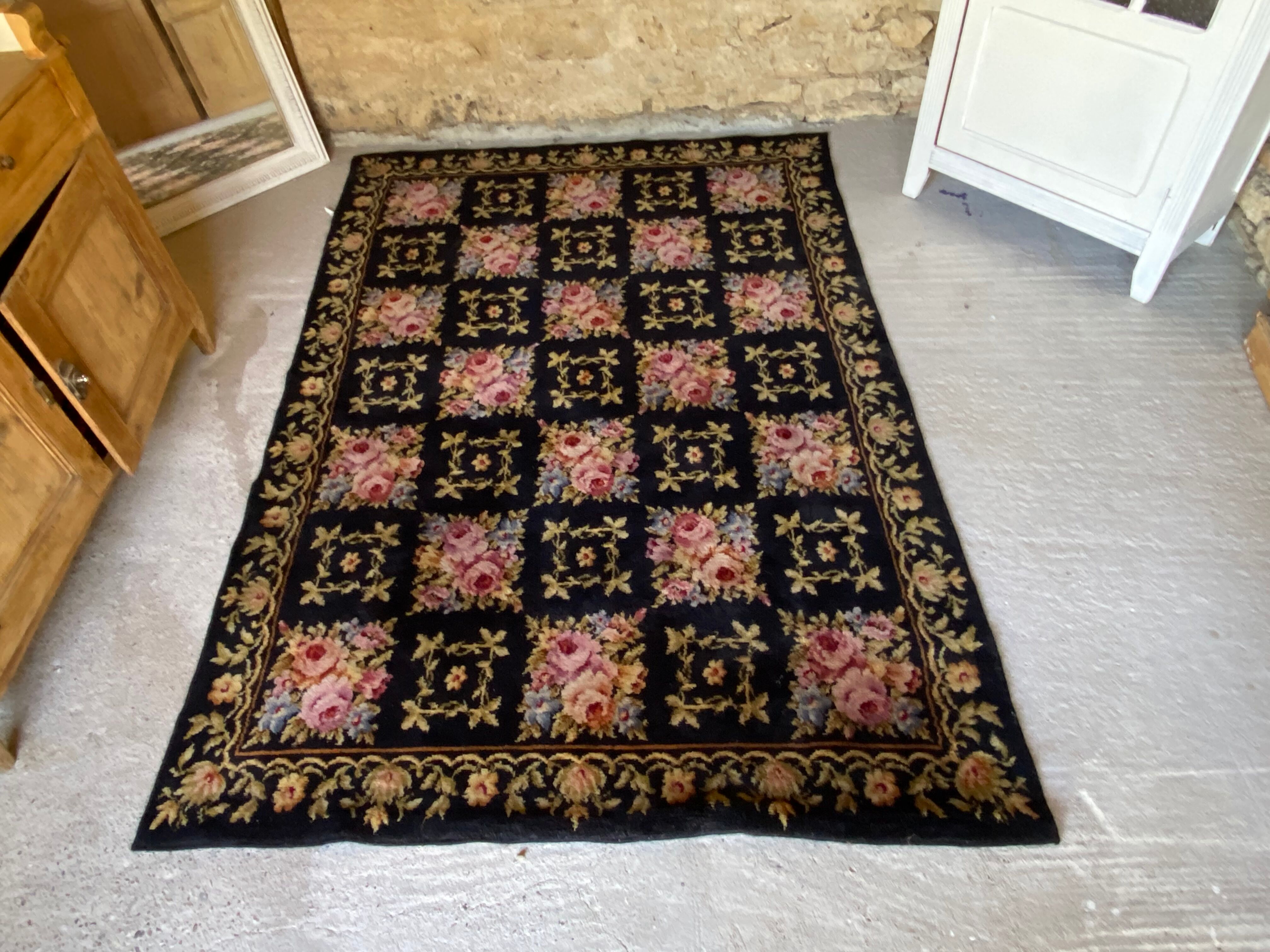 Vintage flower carpets 350x165cm