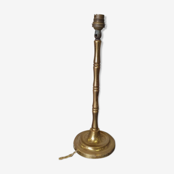 Fake bamboo brass lamp foot