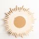 Miroir vintage soleil doré italien des années 1960