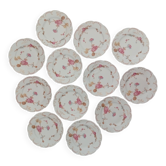 Porcelaine Limoges  Haviland France 12 assiettes plates ' Roses de France