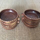 8 dishes in glazed terracotta