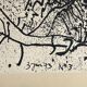 Mario Prassinos, Lithograph Alpilles series 3 dated 1973