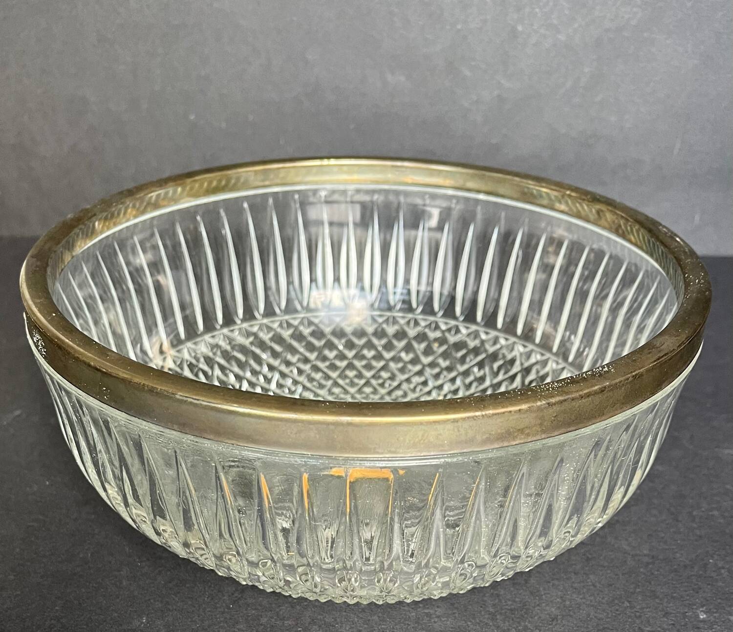 Cut crystal bowl