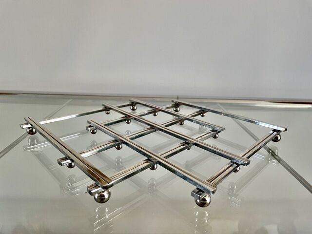 Dessous de plat métal argenté