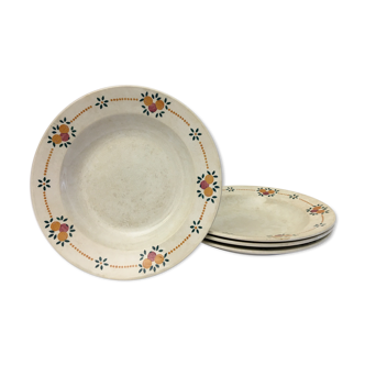 Lot de  4 assiettes creuse “fenal frères – pexonne”