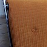 Deckchair Lama chrome vintage fabric