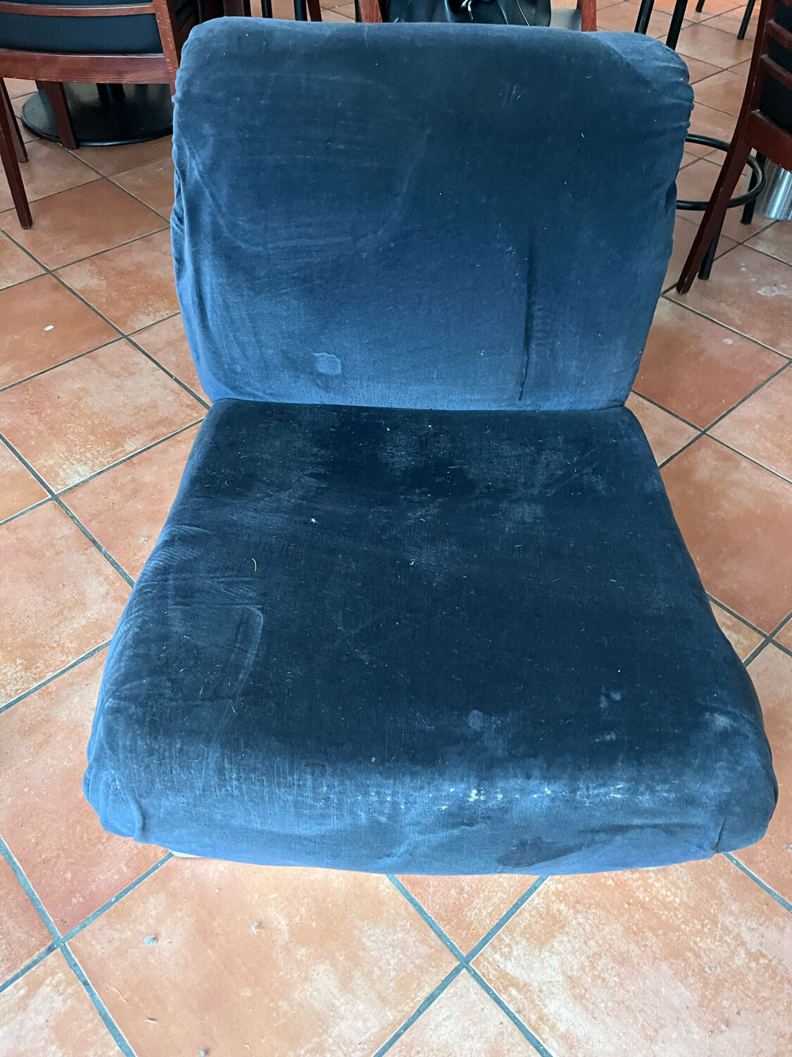 Brushed steel armchair 1970