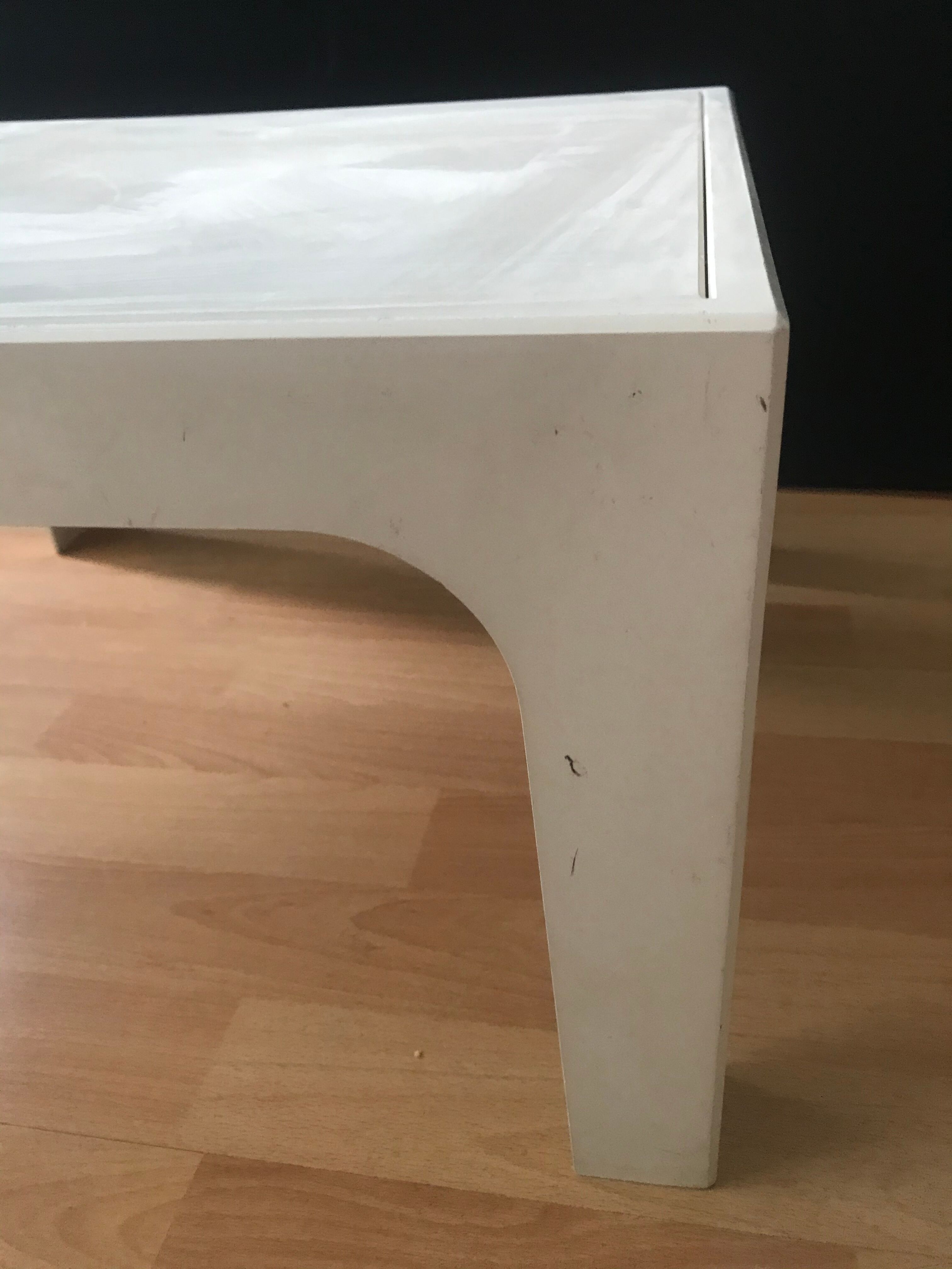 Small vintage plastic coffee table