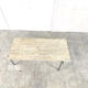 Vintage travertine and chrome coffee table, 1970s