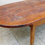 Old oval farm table 2m42