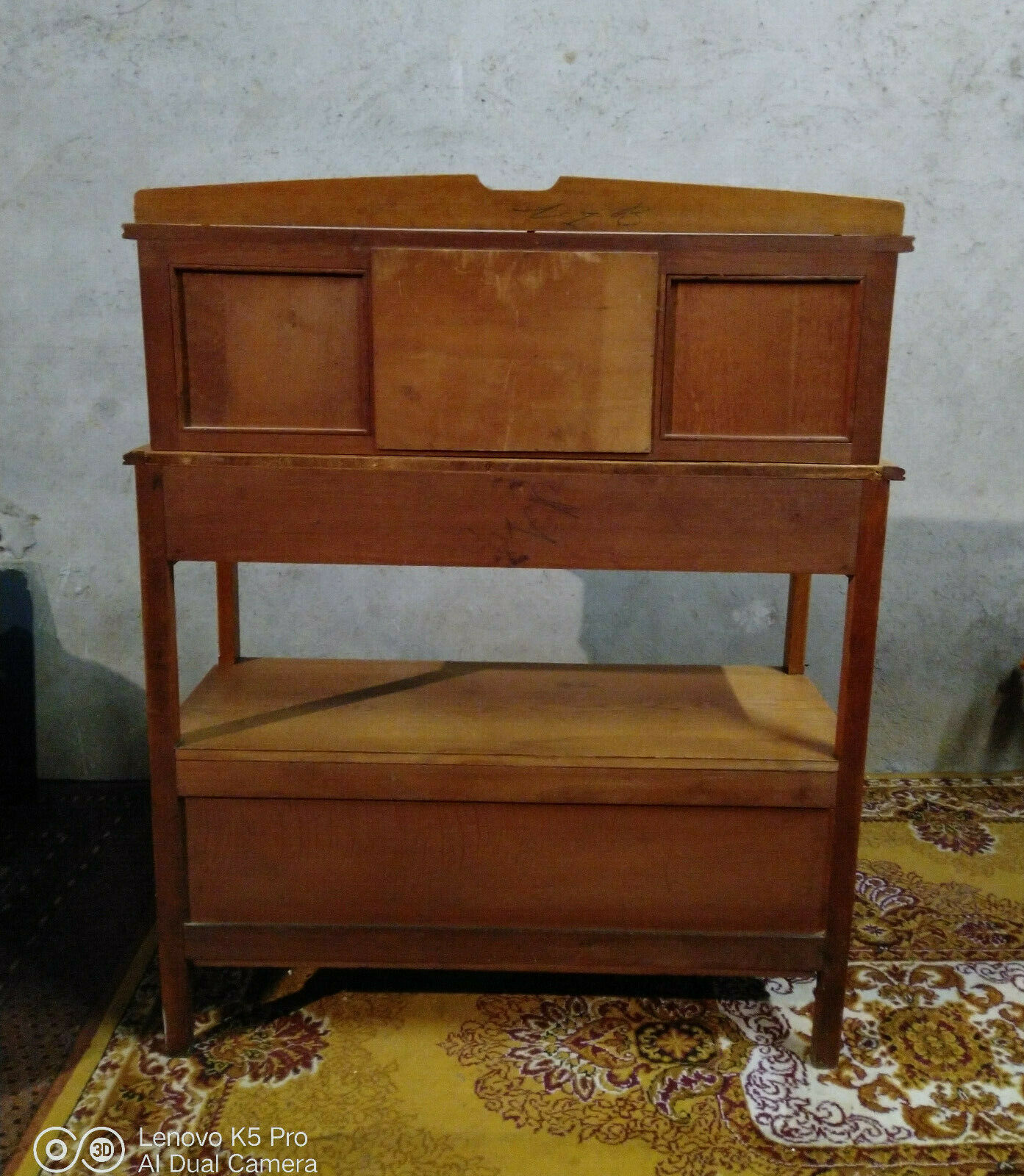 Art Nouveau oak dessert