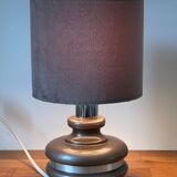 Ceramic Lamp with Aluminium Rim 1970s