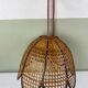 Vintage wicker pendant light