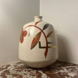 Ceramic vase with crackled enamel - Gustave Asch