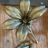 Cendrier fleur laiton