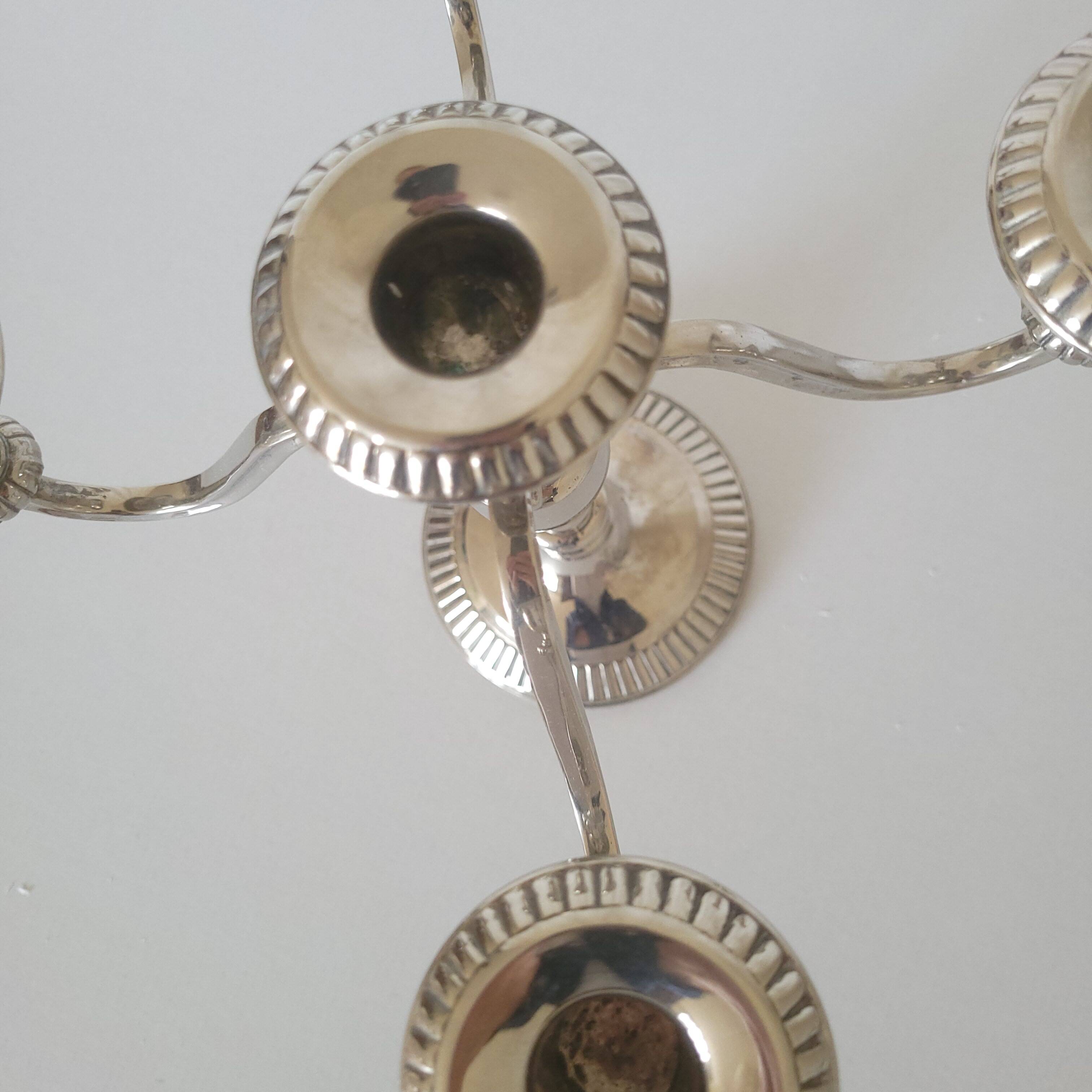 Vintage silver chandelier