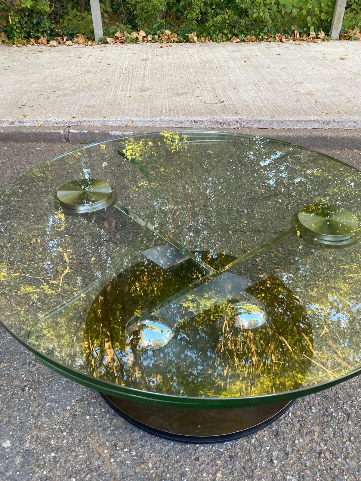Ricochet coffee table in glass Naos Italy La Casa Animata 1990